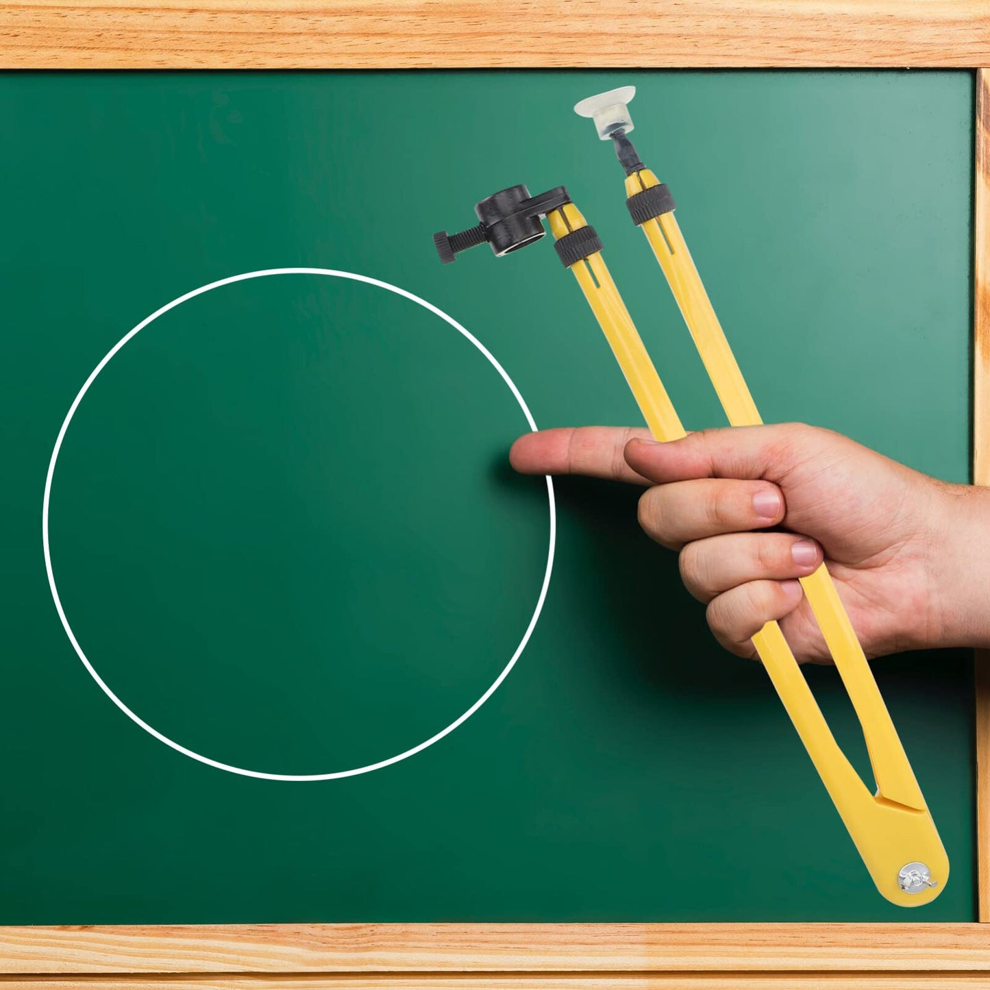 Demonstration Compass Plastic Whiteboard Compass Drawing Math Geometry Tool Large Circle on Teacher for School Classroom Drafting Woodworking Teaching Compass