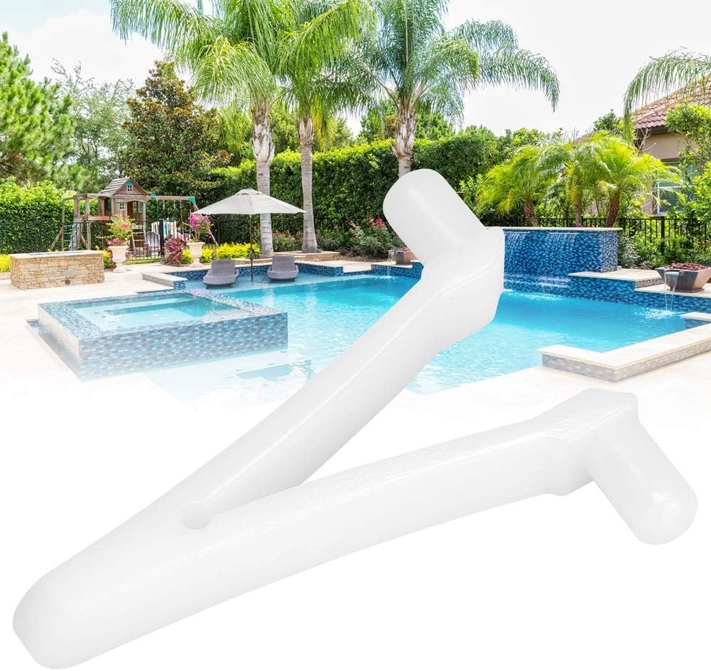 Zerodis 6PCS Butterfly V Clips for Pool Brush, Standard Pole Attachment Clips for Spa Brush and Leaf Rake