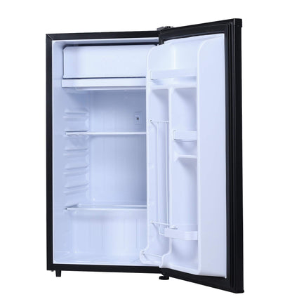 RCA RFR321-B-Black-COM RFR321 Single Mini Refrigerator-Freezer Compartment-Adjustable Thermostat Control-Reversible Doors-Ideal for Dorm, Office, RV, Garage, Apartment-Black Cubic Feet, 3.2 CU.FT