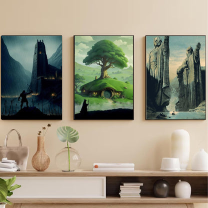 6 Packs Ring Art Diamond Painting Kits for Adults,Landscape Diamond Art Kits for Adults,DIY 5D Fairy Dust Diamond Art Painting Kits,Landscape Gem Art Painting Kits for Home Wall Decor 12x16inch