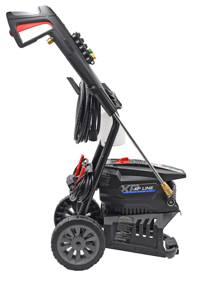 AR Blue Clean BCXP22300P Electric Pressure Washer-2300 PSI, 1.7 GPM, 13 Amps Quick Connect Accessories, Two Wheel Trolley, On Board Storage, Portable Pressure Washer, High Pressure, Car washer, Patio