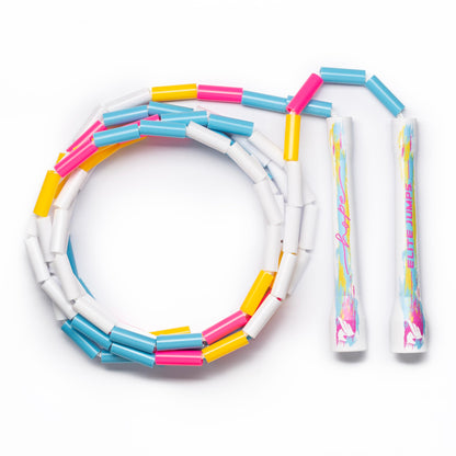 Elite Jumps - Do Hard Things 1” Beaded Jump Ropes - Strong & Durable Materials - Resize & Adjust - Fitness & Cardio Training - Improve Rhythm, Speed, Agility