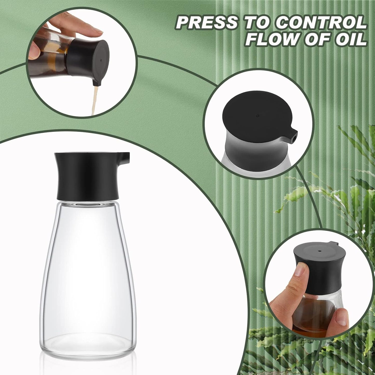18 Set Tanlade Pcs Soy Sauce Dispenser Leakproof Cruet Dispenser Small Sauce Bottles Glass Soy Container Oil Dispensing