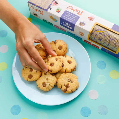 Chefclub Kids Silicone Baking Mat – 12" x 15" Reusable Non-Stick Baking Sheet with Graphic Markers – Food Safe BPA-Free for Kids Cookies, Pizza, Biscuits – Even Heat Distribution, Dishwasher Safe