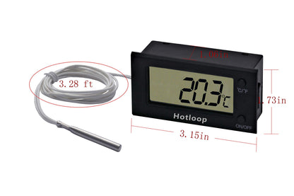 Hotloop Digital Oven Thermometer Heat Resistant up to 572°F/300°C, LCD