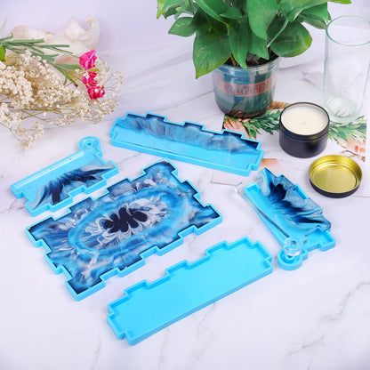 IKEPAHOK Resin Rectangle Box Mold, Epoxy Silicone Large Storage Container with Lid for Casting, DIY Organizer for Dominoes, Coffee Pods, Jewelry, Napkin, Candy, Cosmetics