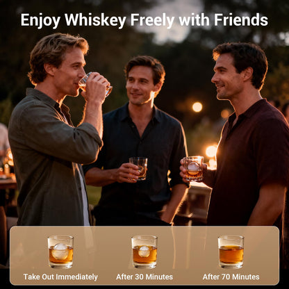 2" Clear Ice Ball Maker Machine 2 pcs in 40 Mins 80 pcs/Day Sphere Ice Maker with IcyGem Technology Self-Cleaning for Whiskey, Bourbon & Cocktails (2pcs)