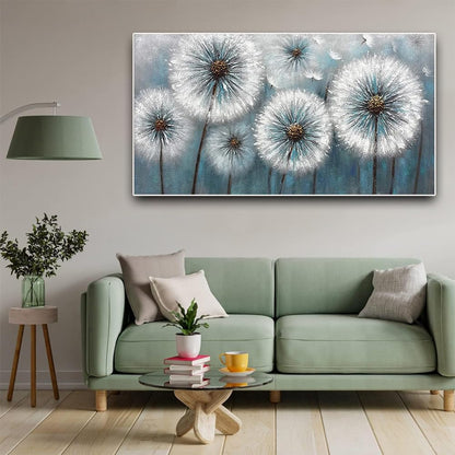 2 Pack Diamond Painting Kits，Large 5D DIY Dandelion Flower Diamond Painting Kits for Adults，DIY Full Drill Crystal Rhinestone Arts and Crafts，Gem Art Painting with Diamond Home Wall Decor (28X16inch)