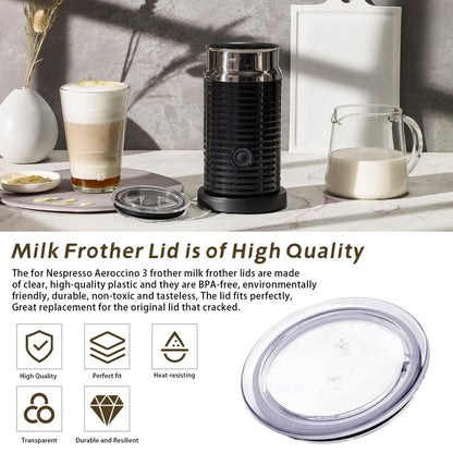 93271 Replacement for Nespresso Aeroccino 3 3R Milk Frother Lid Cover Seal, Lid Cover/Milk Frother Lid Cover fit Parts MS-623697 and 3593 & 3594