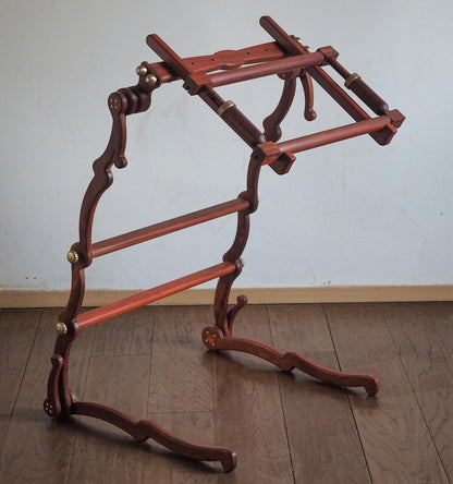 ErdBar Embroidery Stand Floor Standing Red Pear Wood Embroidery Bracket, Adjustable Angle Cross Stitch Bracket,Suitable for Craftsmanship