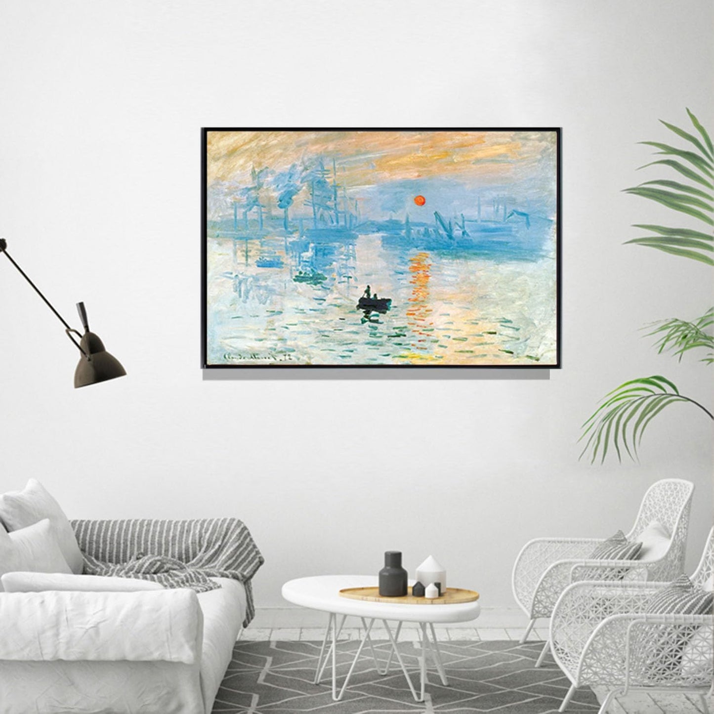 MTHomonio 16x24 Assembled Canvas Frame for 0.6"-0.9" Deep Stretched Canvas, 0.75" Depth Floating Frame, Black(1PCS,Aluminum)