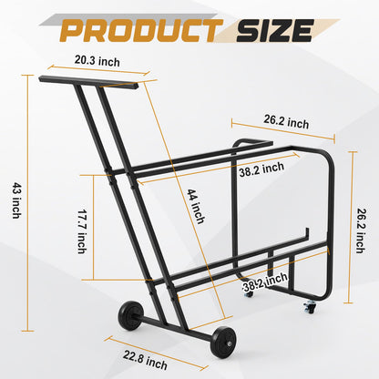 Music Stand Storage Cart for 12 Melody Music Stands Metal Portable
