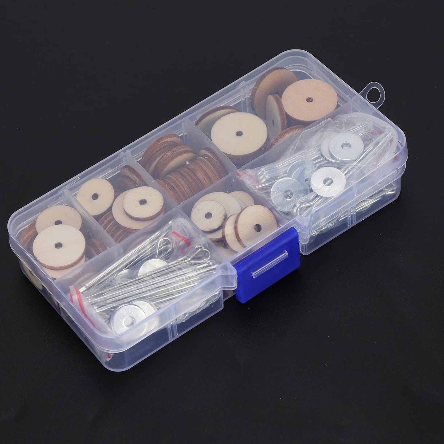 50 Set Doll Joints Cotter Pin Skeleton Movable Engage Bolt for Teddy Bear Making Supplies - Wood