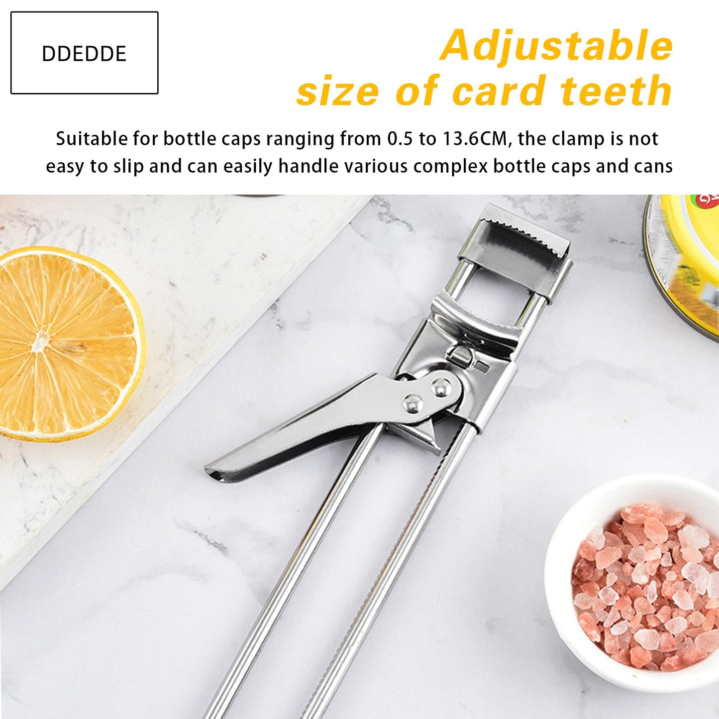 2-Pack Rotating Jar Opener - Adjustable Non-Slip Handheld Can Opener, Bottle Cap Lifter & Jar Lid Remover Tool for Seniors, Weak Hands - Ergonomic Kitchen Gadget for Tight Lids, Pickles, Mason Jars