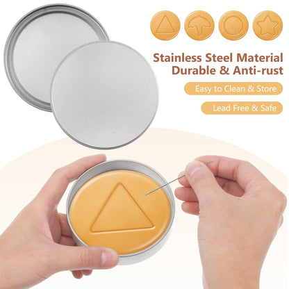 iplusmile 20Pcs Round Metal Tins, Silver Aluminum Empty Cans with Lids for Korean Candy Cookie Game, Candle Making Containers, Salve Cosmetic Spice Storage Jars (2oz)