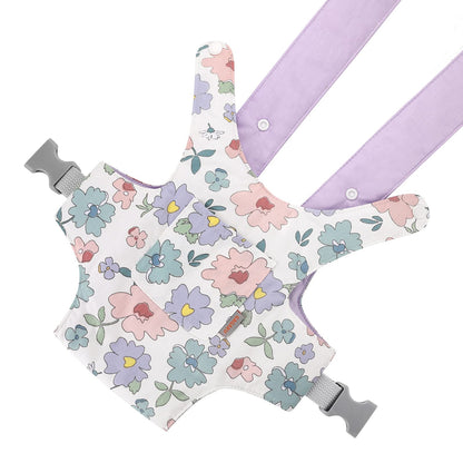 GAGAKU Baby Doll Carrier for Kids, Stuffed Animal Carrier Reborn Baby Carrier with Adjustable Straps, Baby Doll Accessories - Purple (Flowers)