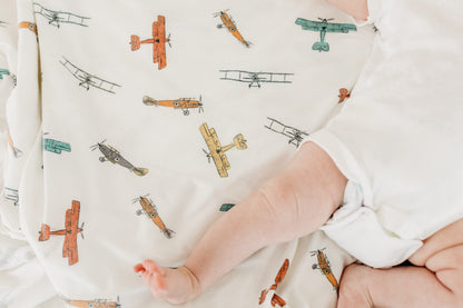 Copper Pearl Swaddle Blankets for Newborns | Soft Stretchy Receiving Blankets for Boys and Girls | Large 46 x 46 Inch Baby Blankets | Lightweight and Breathable Swaddles | Marigold