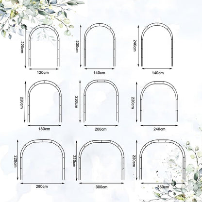 Metal Garden Arch Pergola Trellis for Climbing Plants Wedding & Event Decor Roses Bridal Party Backdrop Stand Flower Arch Arbor Outdoor Garden Trellis for Various Climbing Plants 2
