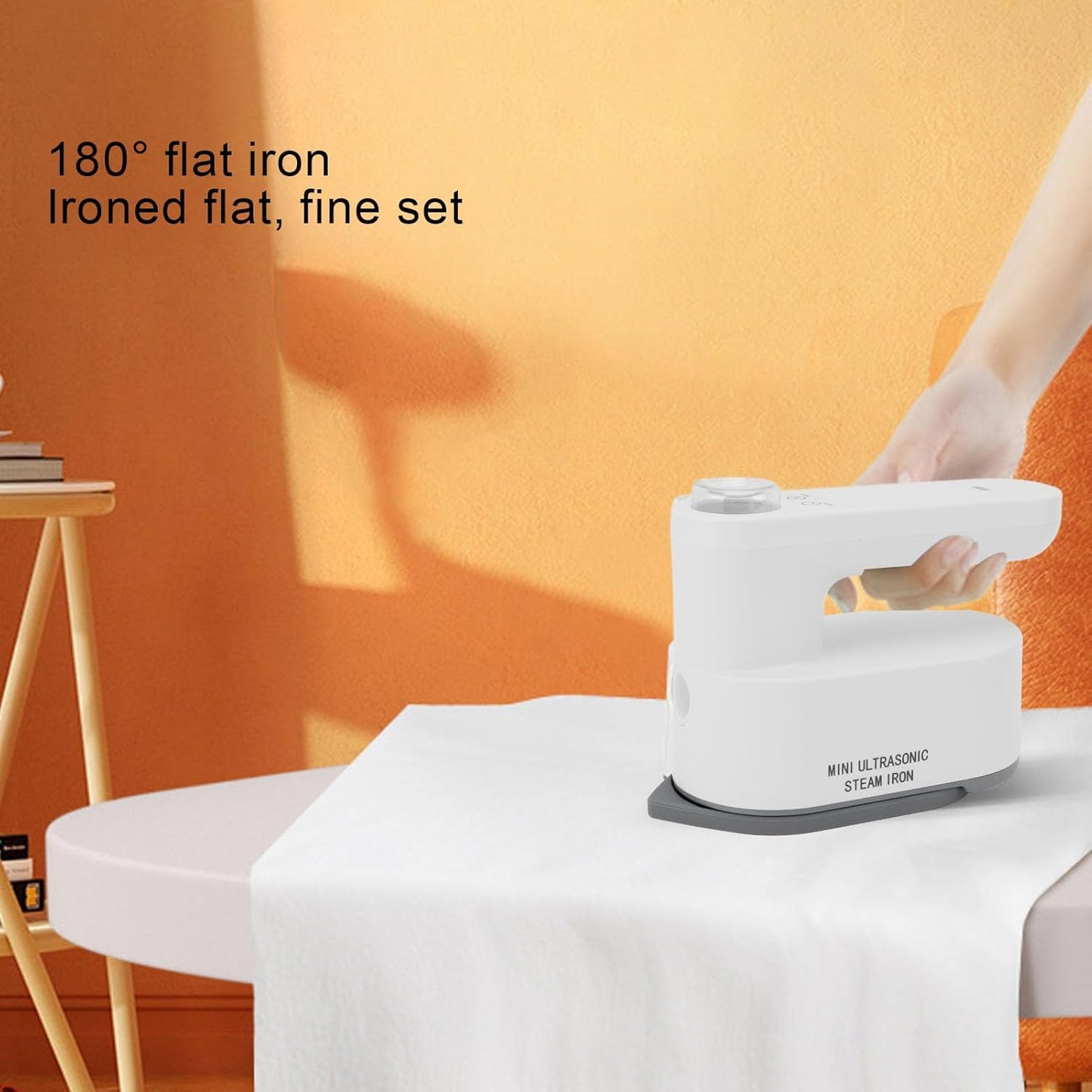 Skiennix Travel Steamer - Cordless Portable Mini Iron with 2 Temperature Settings | Ideal for Home & Travel
