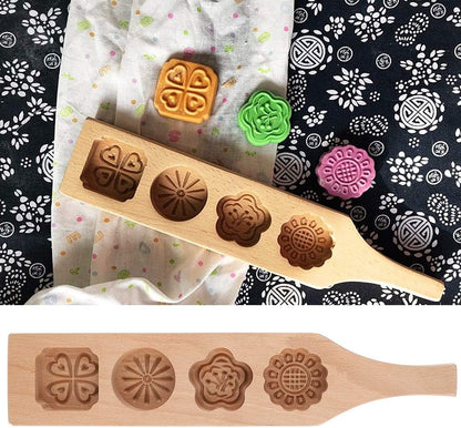 Mid-Autumn Festival Mooncake Wood Pastry Making Tools - Bean Cake Ice Skin Baking Tools