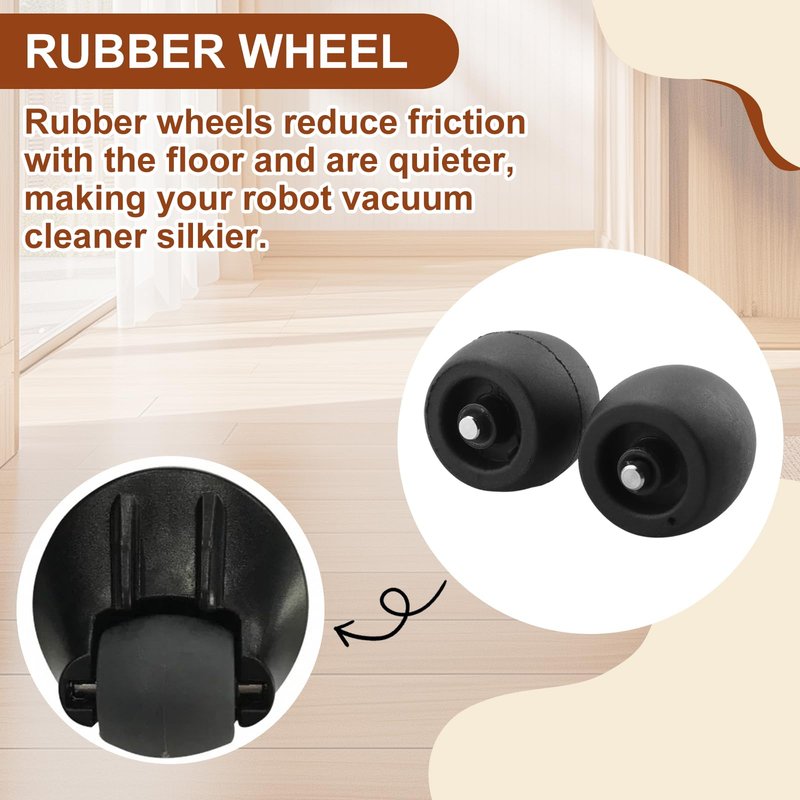 2Pcs Replacement Front Caster Wheel Compatible with Shark Robot Vacuum R101AE RV1001AE UR1100SRUS AV1002AE AV1010AE RV100AE