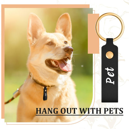 Wavyknot 200 Pcs PU Leather Keychain Blanks Bulk Laser Engraving Blanks Keychain Kit with Key Rings for DIY Key Chains Craft (3.7 x 0.7 Inches,Classic Colors)