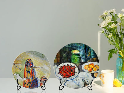 Plate Stand, 8 Inch Black Iron Easel for Display, Tabletop Holder for Photo, Picture Frame, Decorative Plates
