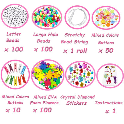 VLUSSO Arts and Crafts Supplies for Kids DIY Craft Kits Art Supplies Materials Kids Crafts Set with Pipe Cleaners Craft Box Preschool Homeschool Toys Gift for Boys and Girls Age 4 5 6 7 8