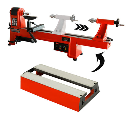 Extension Bed 305mm (12 inch) for Woodturning Lathe, Compatible with Harbor Freight Central Machinery BAUER 14 x 20 in. Wood Midi Lathe, increasing total working length to 815mm (32 inch)