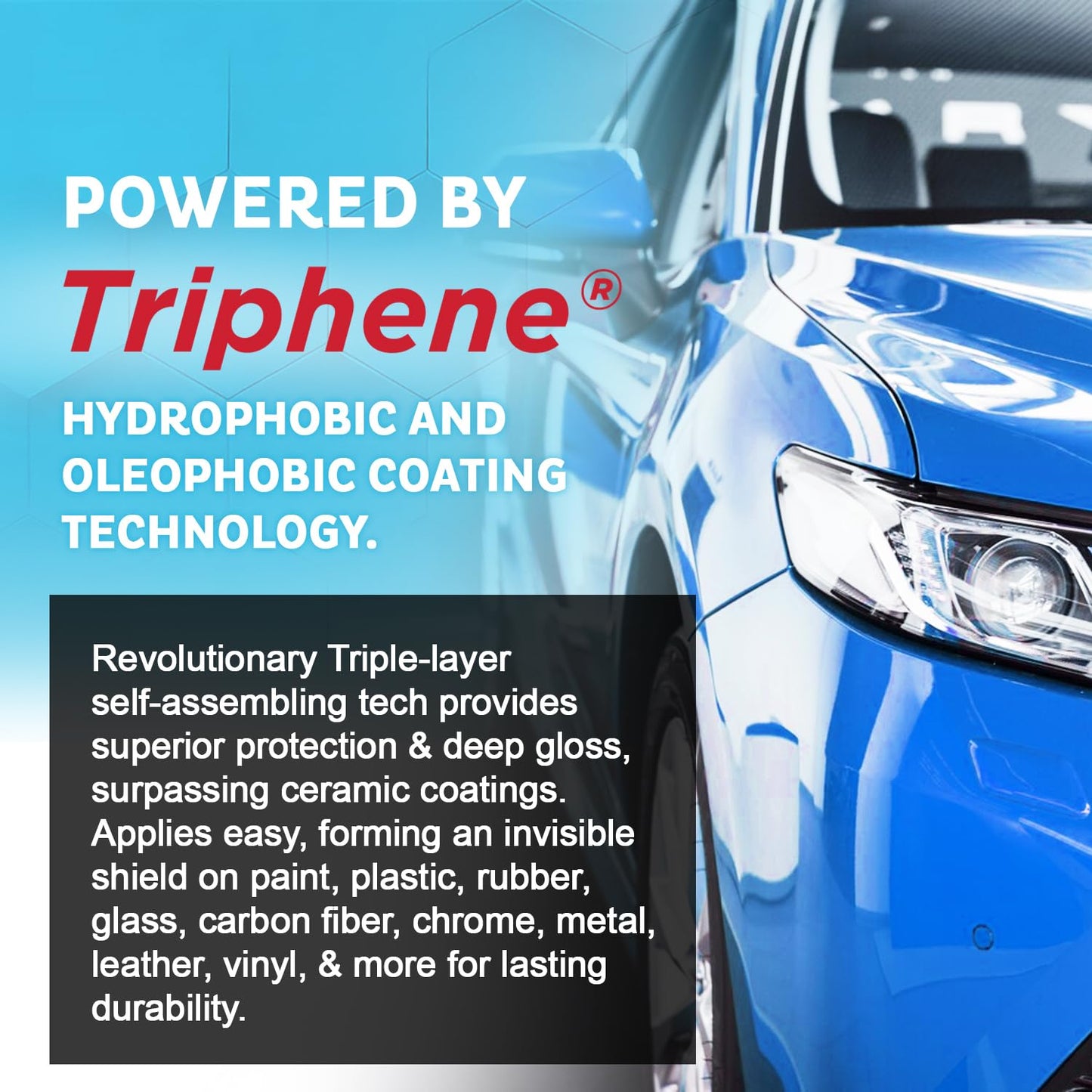 MAXLONE™ 20oz Car Spray with Triphene®, Quick Spray & Wipe All Purpose Waterless Detailer, Better Than Any Car Detailing Kit - Clean, Shine, Protect Paint, Glass, Wheels, and Trim Without Pre-Washing