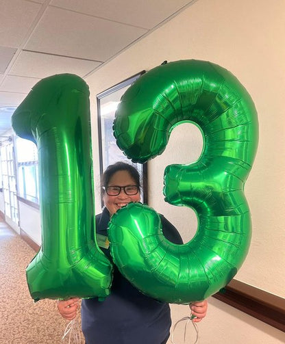 Green Number 11 Balloon - 40 Inch 11th Birthday Decoration for Boys & Girls | St. Patrick's Day Theme