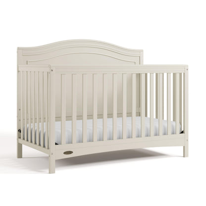 Graco Paris 4-in-1 Convertible Crib – GREENGUARD Gold Certified, Converts to Toddler Bed and Daybed, Fits Standard Full-Size Crib Mattress, Adjustable Mattress Support Base (Frosted Oat)