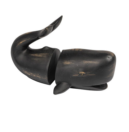 Creative Co-Op Whale Shaped Resin Bookends (Set of 2 Pieces)