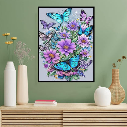 Benjenes 3PCS Spring Diamond Art Kits for Adults, Butterfly Diamond Painting Kits for Adults, 5D DIY Round Drill Gem Art Paint with Diamonds Dots Crafts Kits for Home Decor Gift 12x16 inch