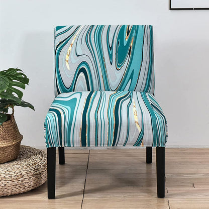 lihuitong Armless 2 Armless Armless 23) Chair Slipcover Pieces Printed Accent Chair Cover Stretch Spandex Slipper Chair