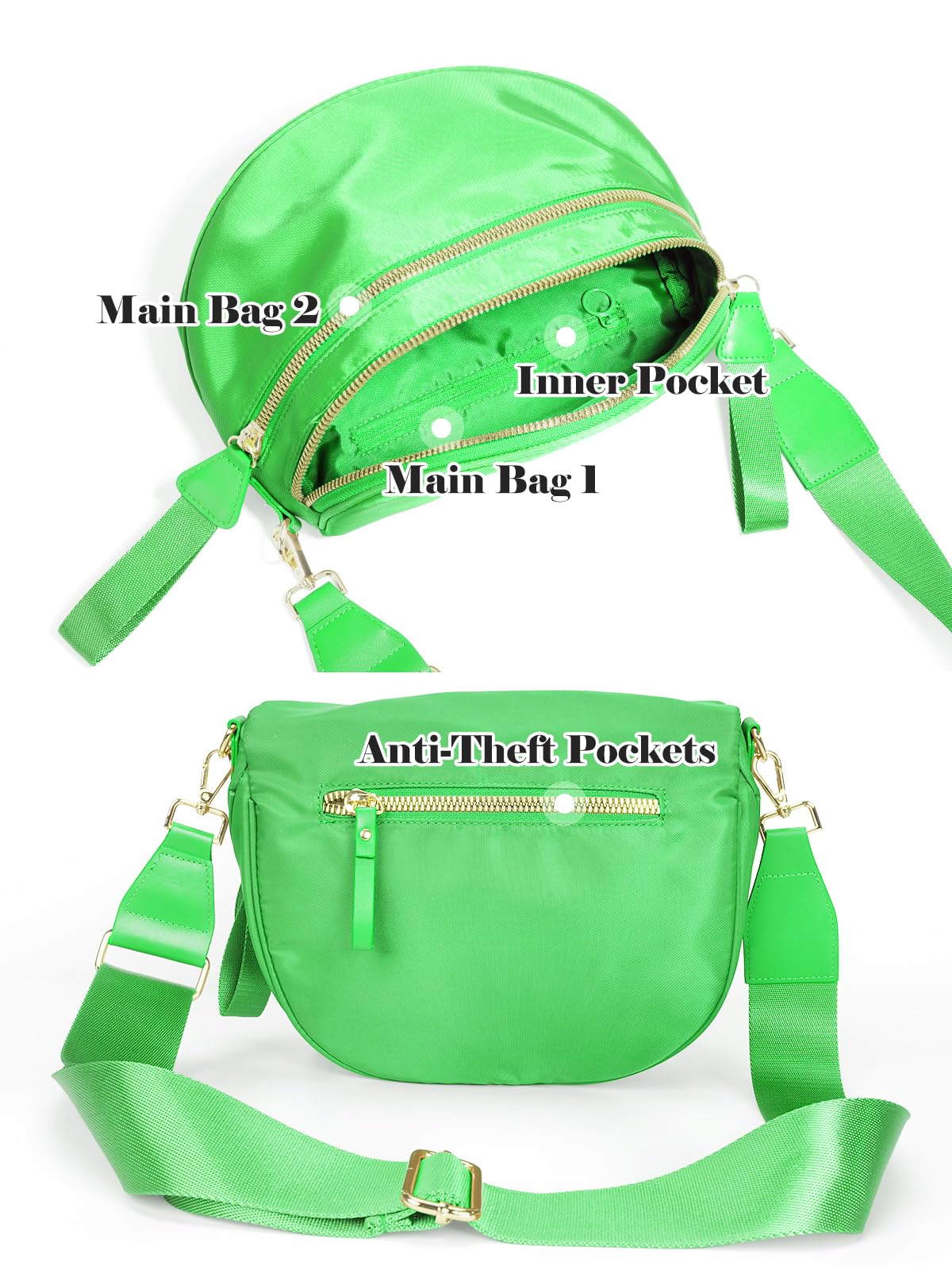 Pure Colour Crossbody Bag Bum Bag for Women,Spacious Purse Fanny Packs Belt Bag,Oversized Bum Bag (Colour Bum Bag-Beige)