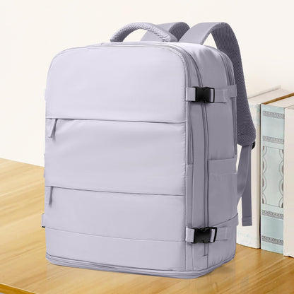 coowoz Travel Backpack Carry On for Women Man Gym Backpacks with Laptop Compartment Mochila de Viaje Teacher Personal Item Backpack Airplane Accessories Must Haves Grey Small