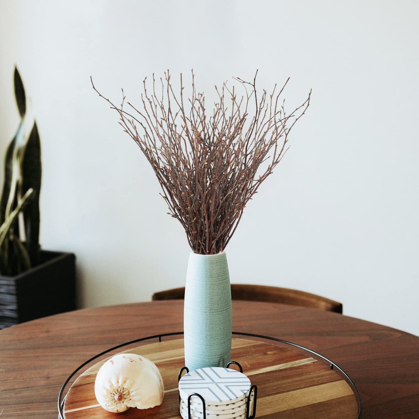 Uieke 50PCS Birch Twigs – 17 Inch Natural Dried Plants Decorative Birch Branches for DIY Crafts, Birch Sticks for Vases Wedding Arrangements Home Wreath Decor