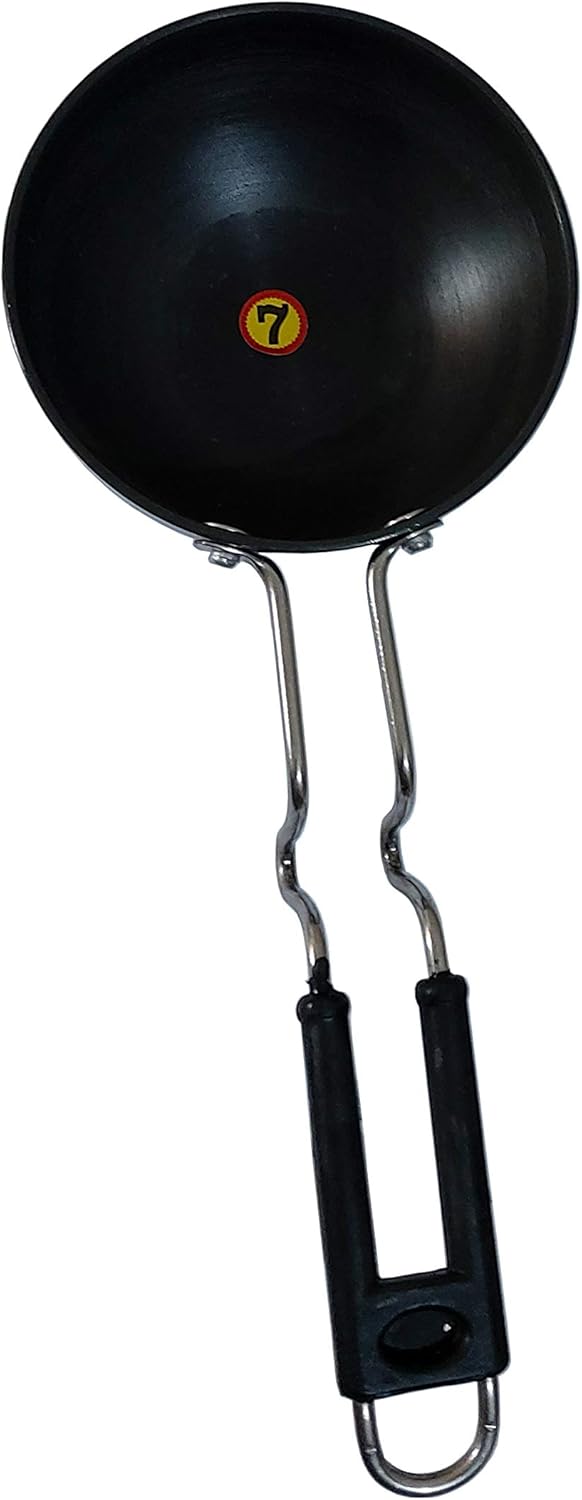 Sahishnu Online & Marketing Non Stick Hard Anodized Tadka Pan, Large Pan for Saag, Dal, Kadhi, Dhokla