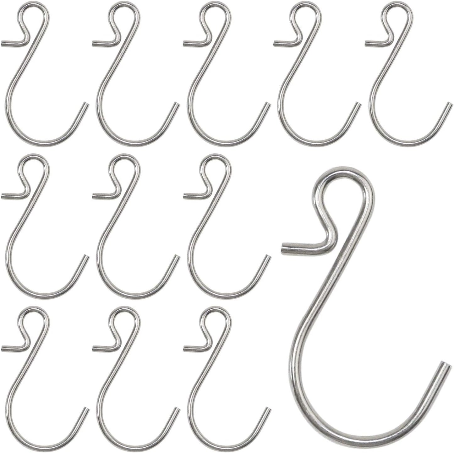 Millennial Essentials 35pcs Small S Hooks, Metal S Shaped Wire Hook Hangers for DIY Crafts, Jewelry, Key Chains