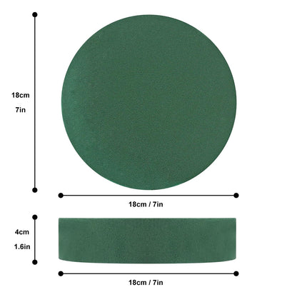IHDYPPEW 10 PCS Floral Foam Blocks, 7 Inch Large Dry Round Green Floral Foam for Flower Arrangements, Perfect for Crafting, Floral Arranging, Weddings and Floral Creation