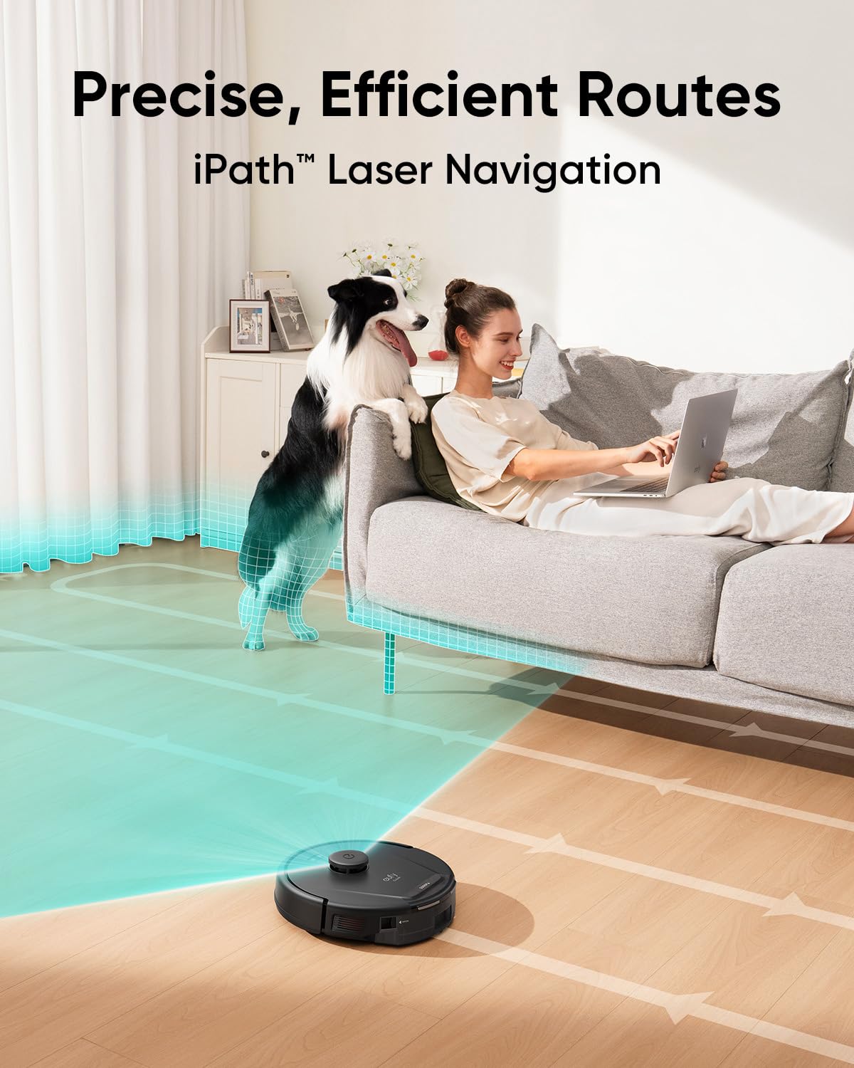 eufy Like-New RoboVac G30 Verge, Robot Vacuum with Home Mapping, 2000Pa Suction, Wi-Fi, Boundary Strips, for Carpets and Hard Floors (Renewed)
