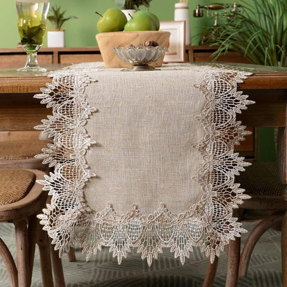 16 70 Inch) ARTABLE Grey Table Runner Coffee Farmhouse Rustic Macrame Dresser Scarf Lace Small Table Runners