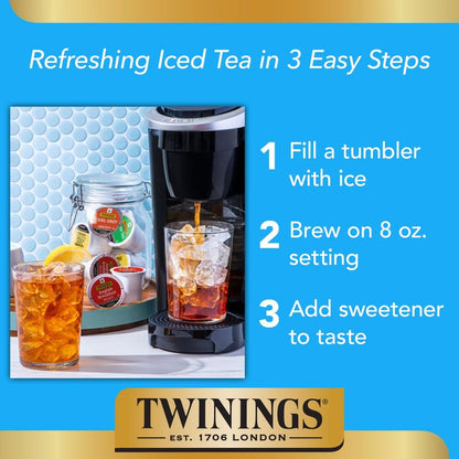 Twinings Irish Breakfast Tea K-Cup Pods for Keurig, Caffeinated Black Tea, Robust, Strong, Bold Flavour, 24 Count (Pack of 2), Enjoy Hot or Iced