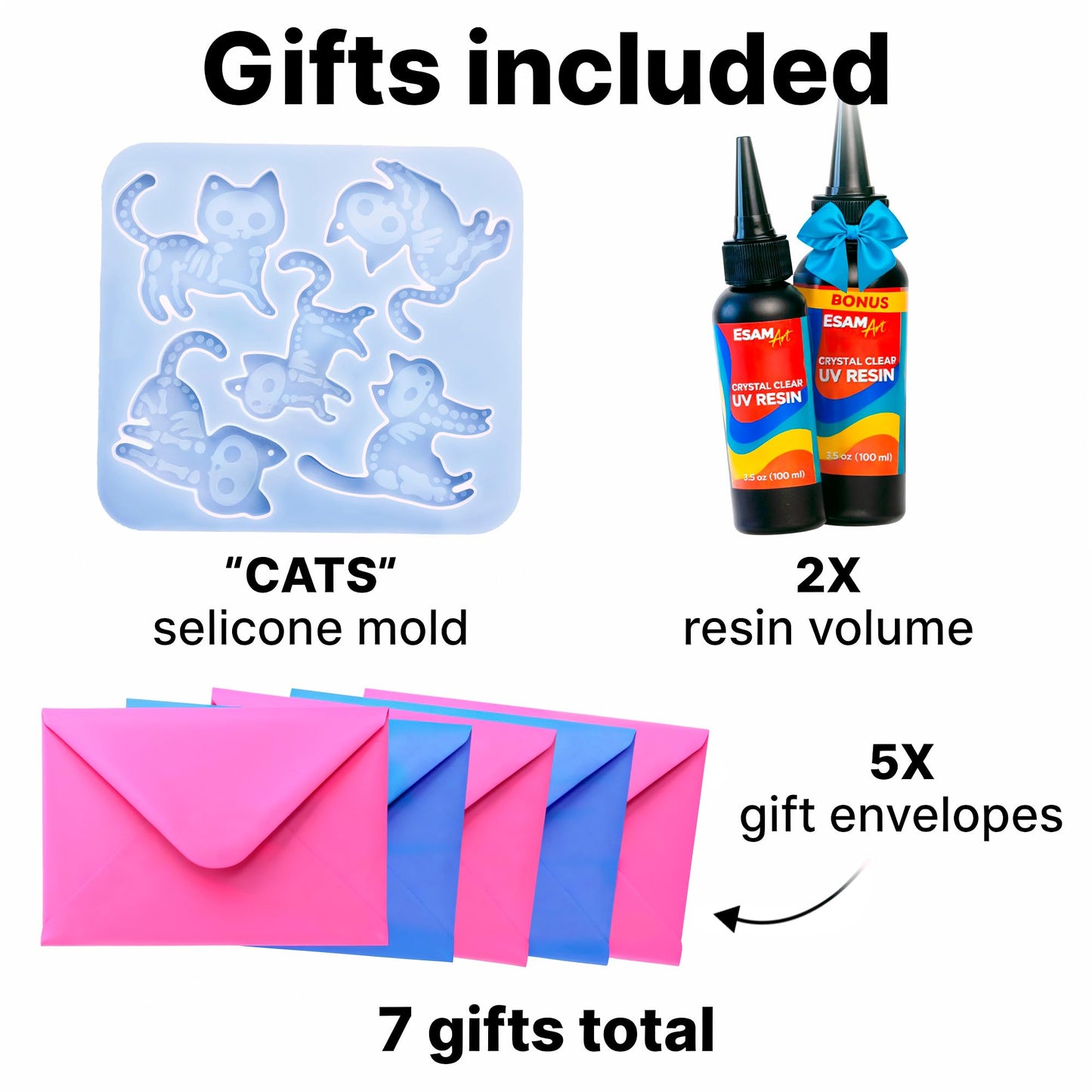 ESAM Group 300 Piece UV Resin Jewelry Making Kit for Kids, Teens & Beginners – Complete Starter Set with UV Lamp, 6 Silicone Molds, 48 Glitter Jars, Pigments, Dried Flowers & Tools