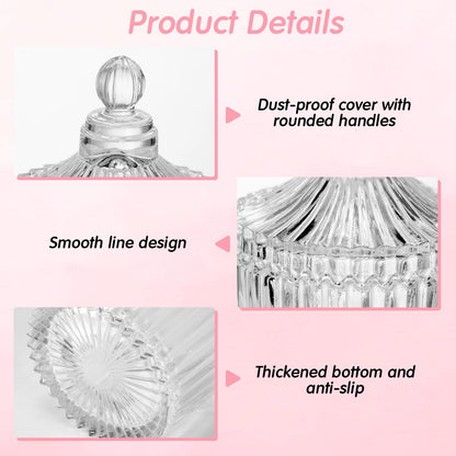 FoldTier 24 Pcs Votive Candle Holders Bulk, Glass Jars with Lids, Tealight Holders for Table Centerpieces, Home Decor Wedding Bridal Summer Baby Shower Favors