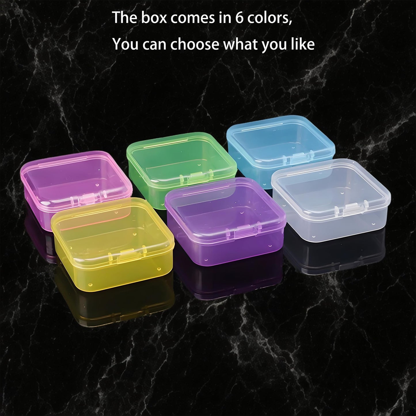 Forever bene Small Clear Plastic Bead Storage Containers-Pink Plastic Box-30Pcs Craft Storage Box with Hinged Lid, 1sheet Labels, Mini Boxs for Jewelry Making, Diamond Art, Crafts, Small Parts