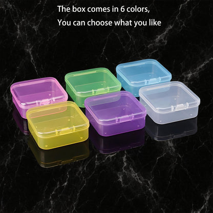 Forever bene Small Clear Plastic Bead Storage Containers-Pink Plastic Box-30Pcs Craft Storage Box with Hinged Lid, 1sheet Labels, Mini Boxs for Jewelry Making, Diamond Art, Crafts, Small Parts