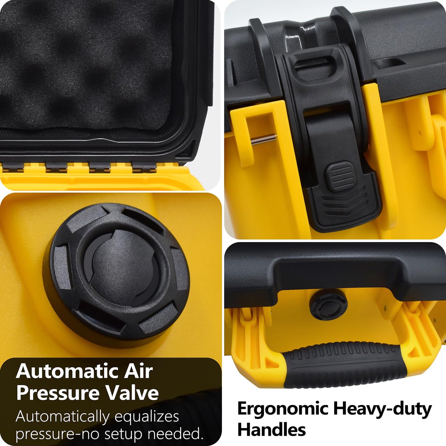 Storage Case for Dewalt Drill & Impact Driver, Hard Case with Custom Foam Insert, Fits 20V MAX Cordless Drill and Impact Driver, Battery & Charger - Durable Protective Box for Dewalt Tools (CASE ONLY)