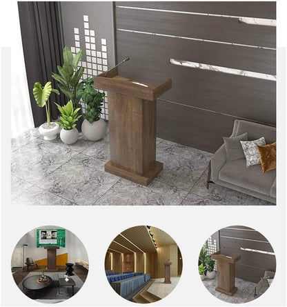CAMBOS Lectern Podium Stand, Lectern Podium Stand,Podium Simple Modern Welcome Shopping Guide Reception Customer Desk Host Stage Podium Speaking Ceremonial Lectern Desk Teacher's Desk